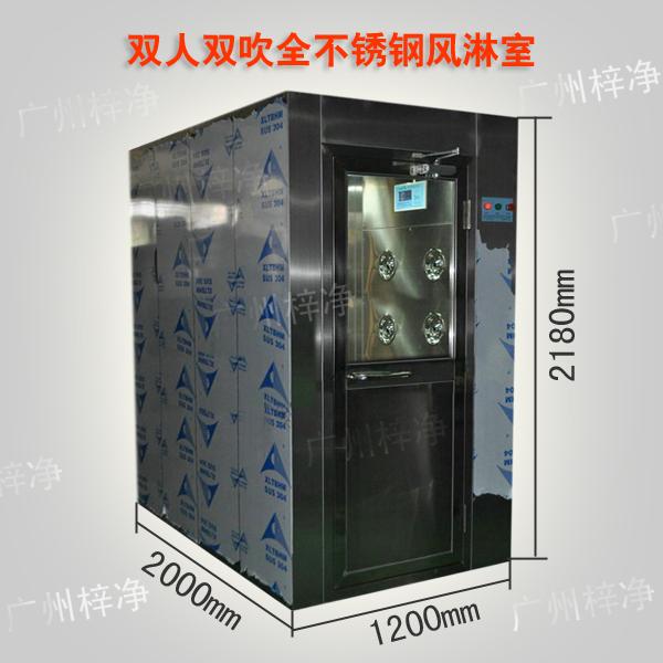 雙人風淋室尺寸適合2－4人工作。